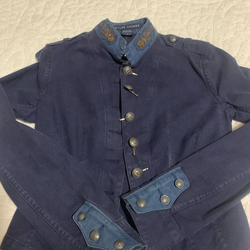 Ralph Lauren Blue Military Field Jacket